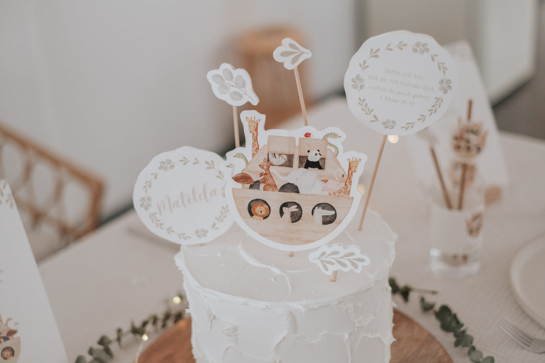 Caketopper Taufe Arche Noah