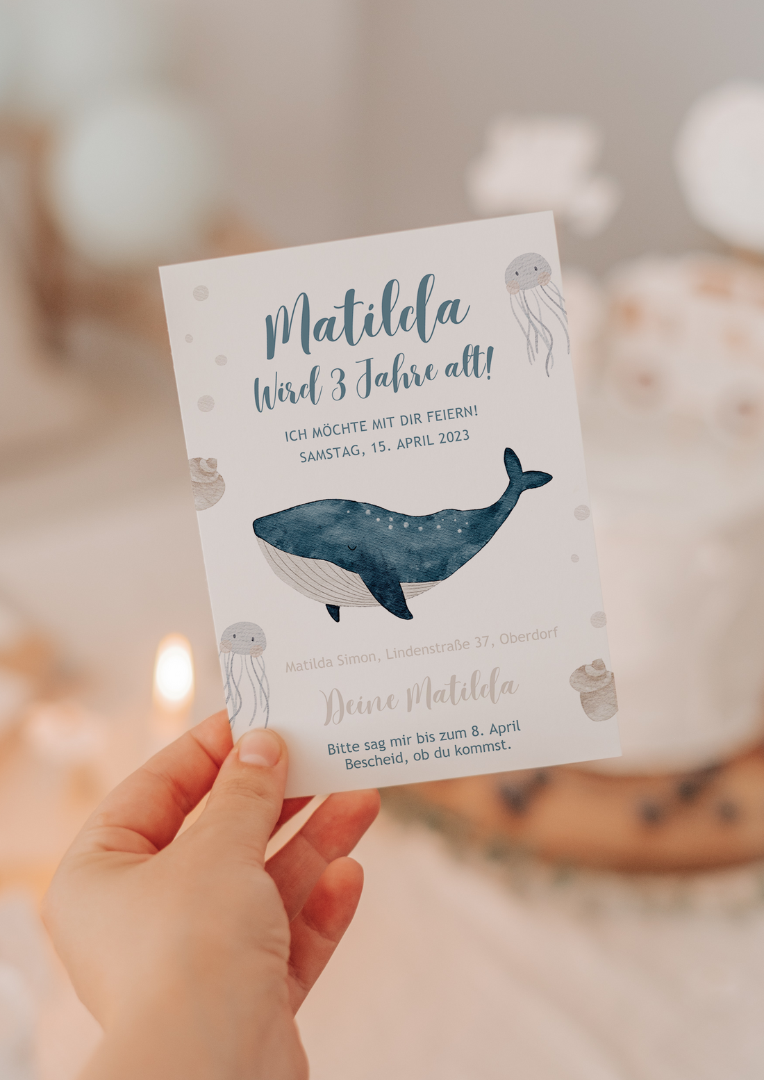 Einladung Meer Blauwal