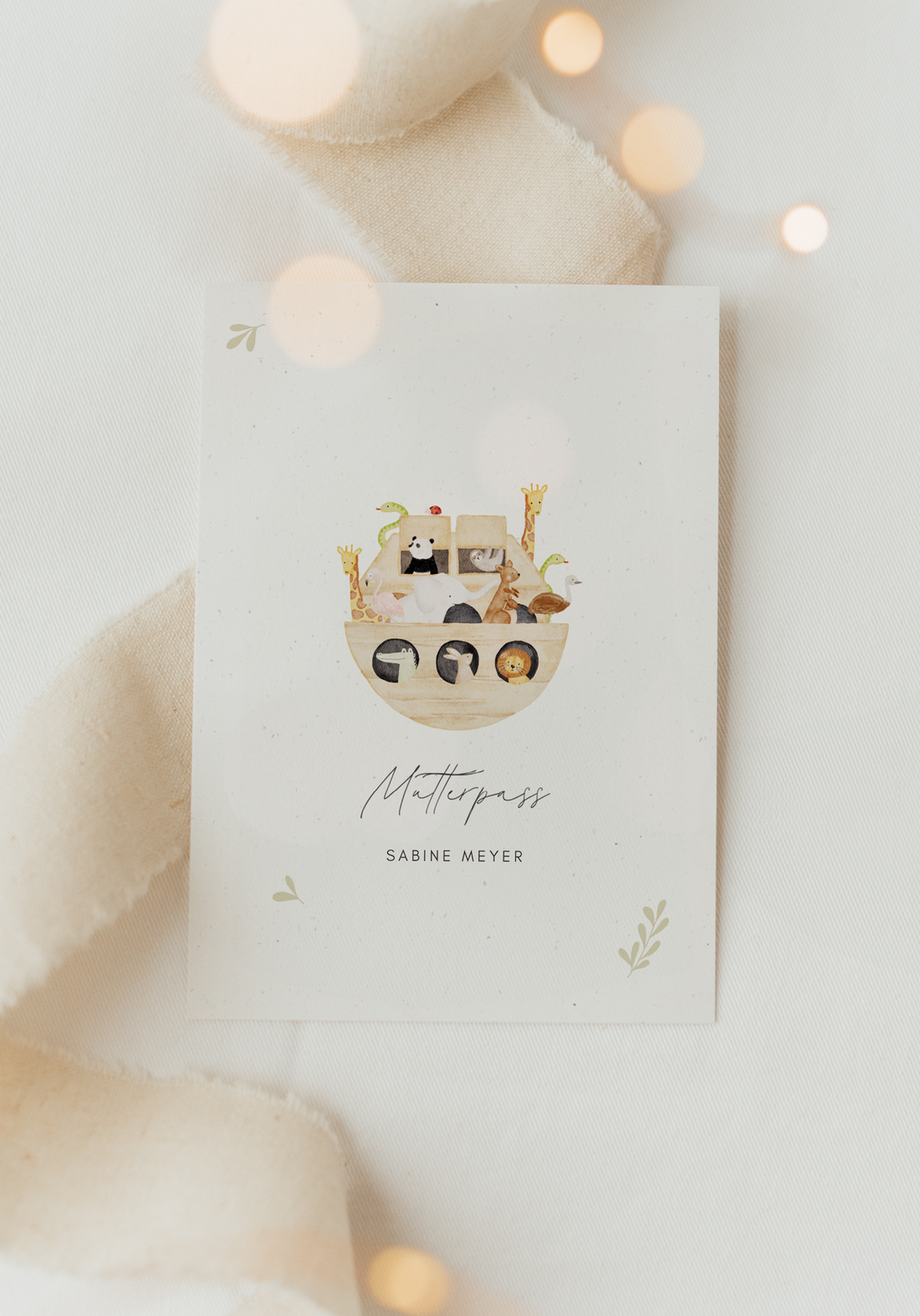 Mutterpass Hülle Arche Noah