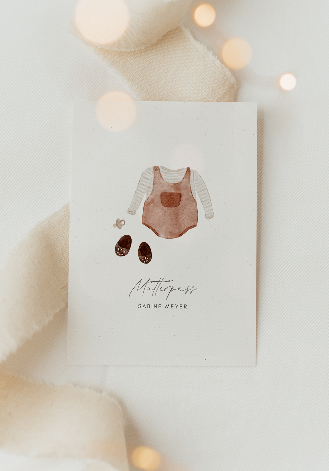 Mutterpass Hülle Outfit rot