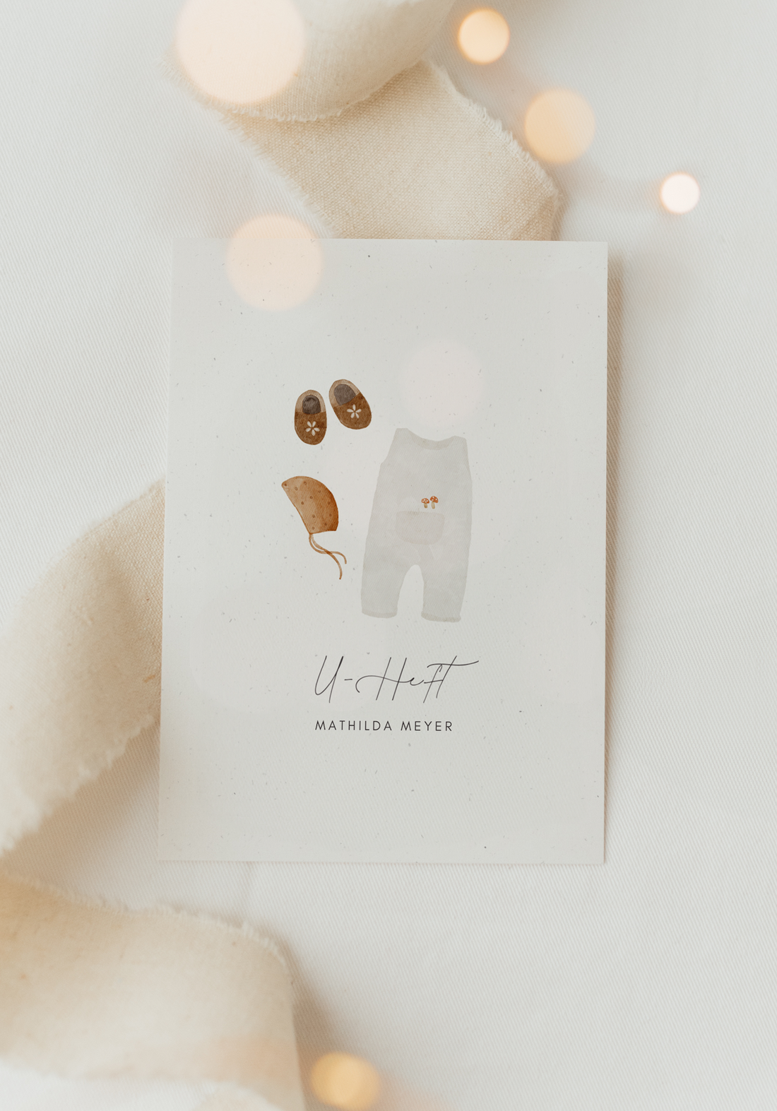 U-Heft Hülle Outfit hell