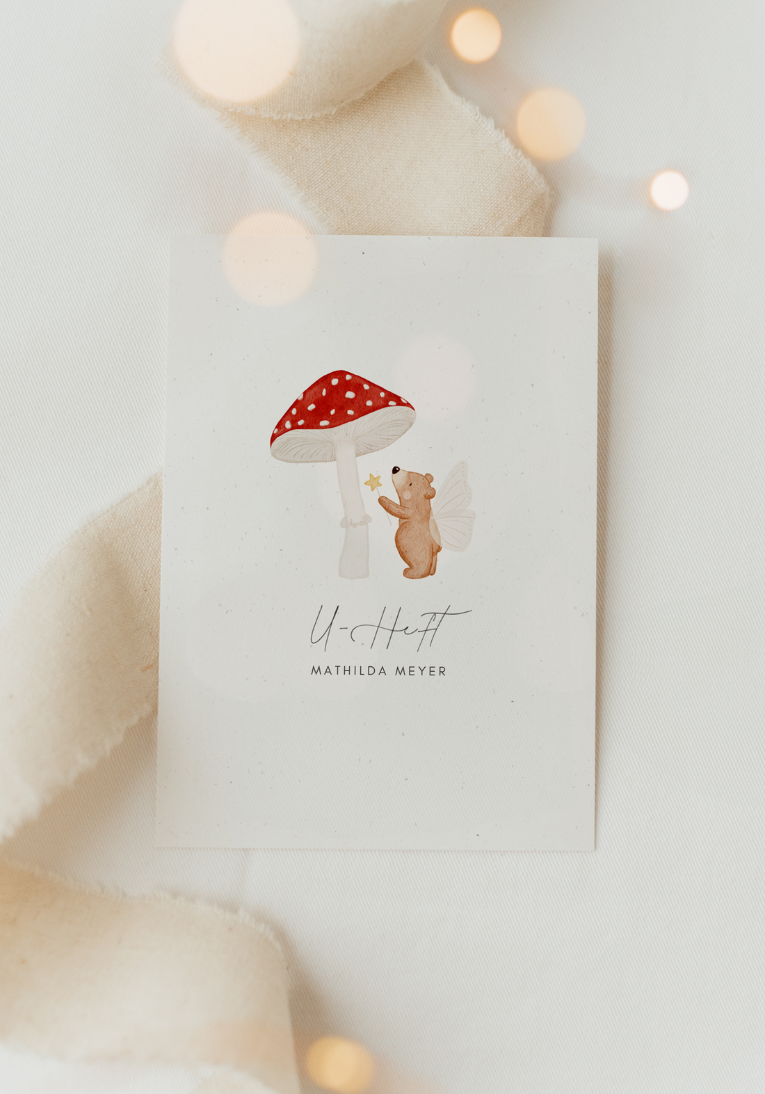 U-Heft Hülle Pilzbär