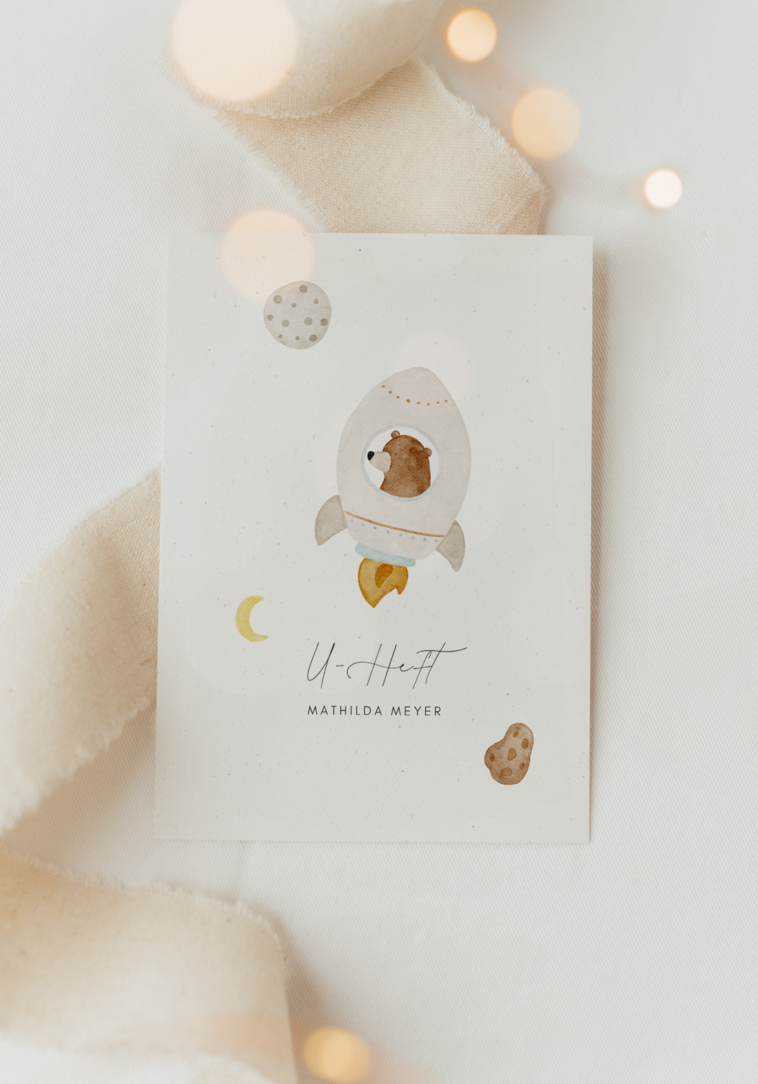 U-Heft Hülle Bär Rakete