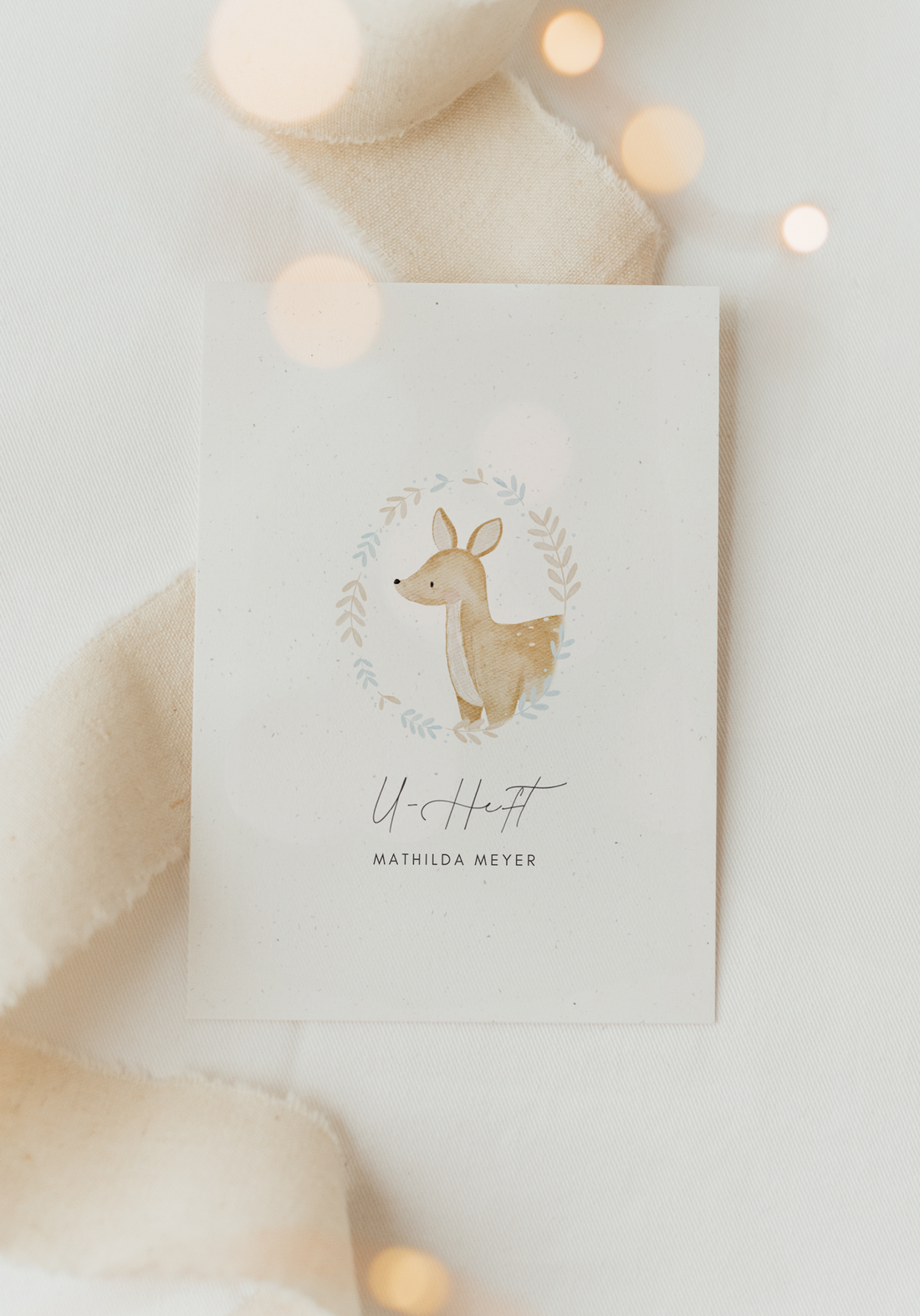 U-Heft Hülle Kranz Reh