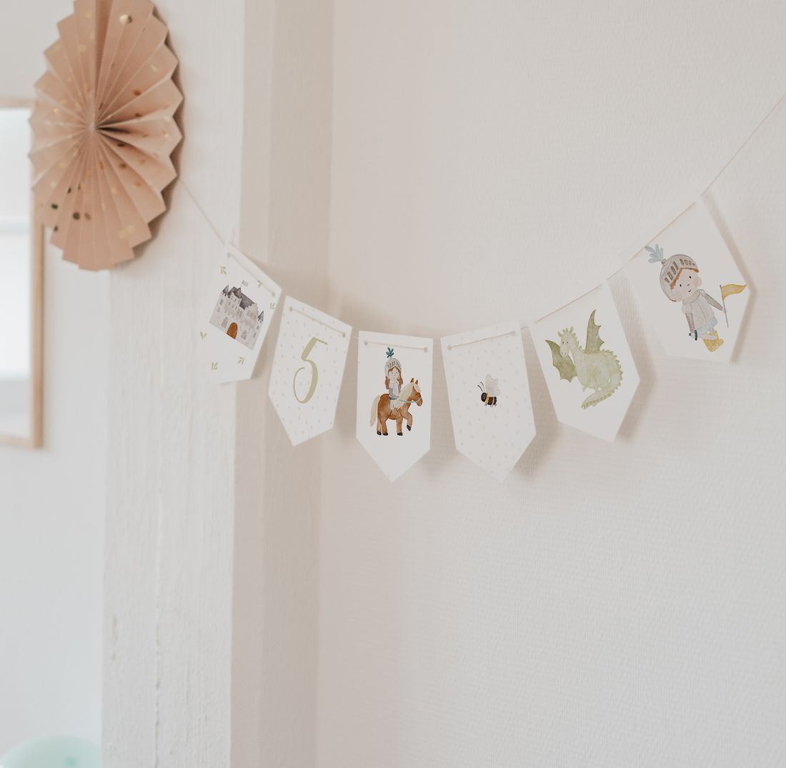 Girlande Ritter Wimpel