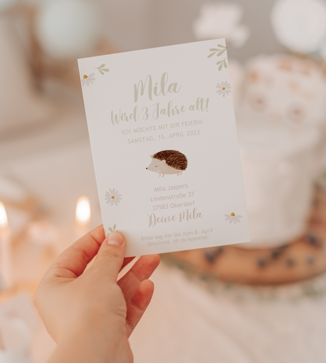 Einladung Waldtiere Igel