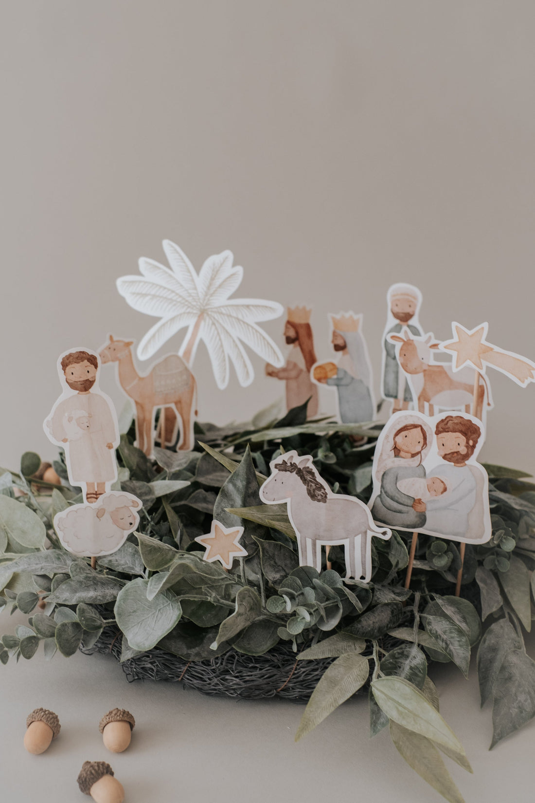 Stecker für Adventskranz Weihnachten Krippe