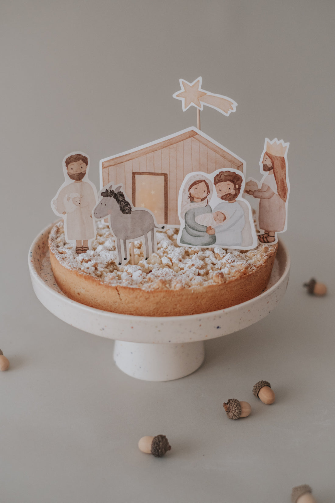 Caketopper Weihnachten Krippe