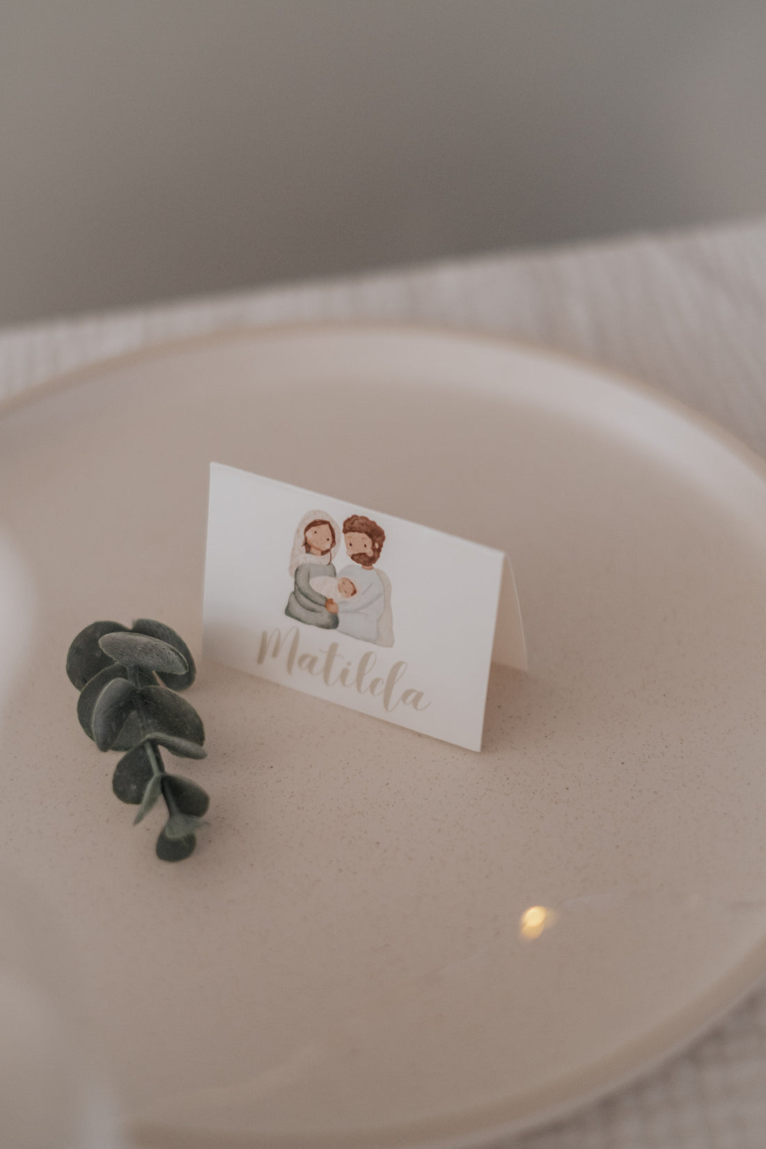 Tischkärtchen Weihnachten Krippe